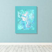 クリスタルマーメイドの夢byルネ・ラヴォワ キャンバスプリント (インサイチュ (ウッドフロア))