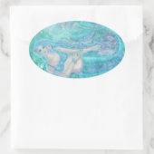 クリスタルマーメイドの夢byルネ・ラヴォワ 楕円形シール (バッグ)