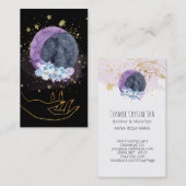 *~*クリスタルムーンスカイコスモス星手 名刺 (正面/裏面)