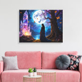 クリスタルムーンリバー キャンバスプリント (インサイチュ (リビング))