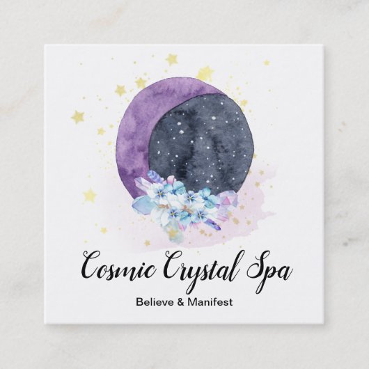 *~*クリスタルムーン·スカイ·コスモス·スターズ·ユニバース スクエア名刺 (正面)