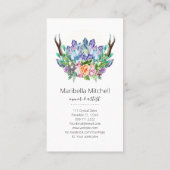 クリスタルヨガエネルギーヒーラーサイキック霊気スパ 名刺 (裏面)