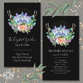 クリスタルヨガエネルギーヒーラーサイキック霊気スパ 名刺