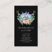 クリスタルヨガエネルギーヒーラーサイキック霊気スパ 名刺 (裏面)