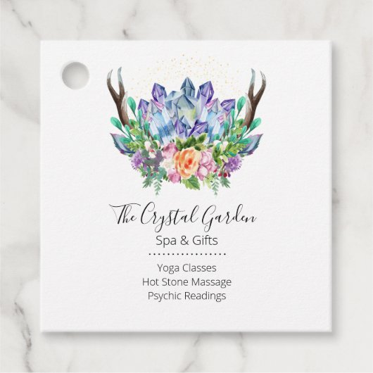 クリスタルヨガエネルギーヒーラー心理霊気スパつる フェイバータグ (正面)