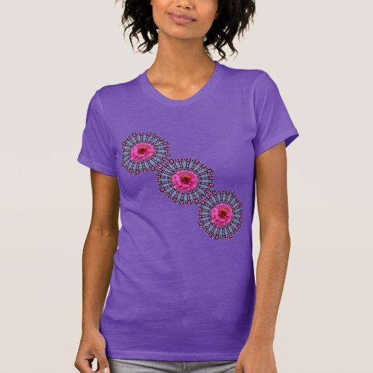 クリスタルライトTシャツのピンク色のダイズ Tシャツ (正面)