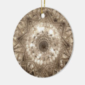 'クリスタル'ラウンドオーナメント（シルバー） セラミックオーナメント (左)