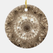 'クリスタル'ラウンドオーナメント（シルバー） セラミックオーナメント (裏面)