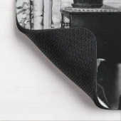 クリスタルラジオセットユーモアのある男の子 マウスパッド (コーナー)