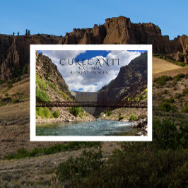 クリスタルリザーバー、ダム、フットブリッジ、キュレカンティNRA ポストカード