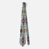 クリスタルリバーロッキーマウンテンズコロラドパターン ネクタイ (正面)