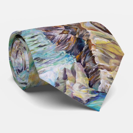 クリスタルリバーロッキーマウンテンズコロラドパターン ネクタイ (ロール)