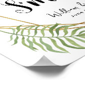 クリスタルリーフグリーンs'more結婚'sまたはパーティー ポスター (角)