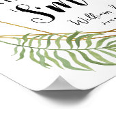 クリスタルリーフグリーンs'more結婚'sまたはパーティー ポスター (角)