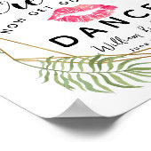 クリスタルリーフ葉レディース結婚バスルームの徴候 ポスター (角)