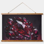 クリスタルルビーアメジスト宝石 吊り下げ型タペストリー (正面2)