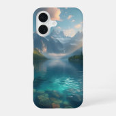 クリスタルレイクの静けさ iPhone 16ケース (裏面)