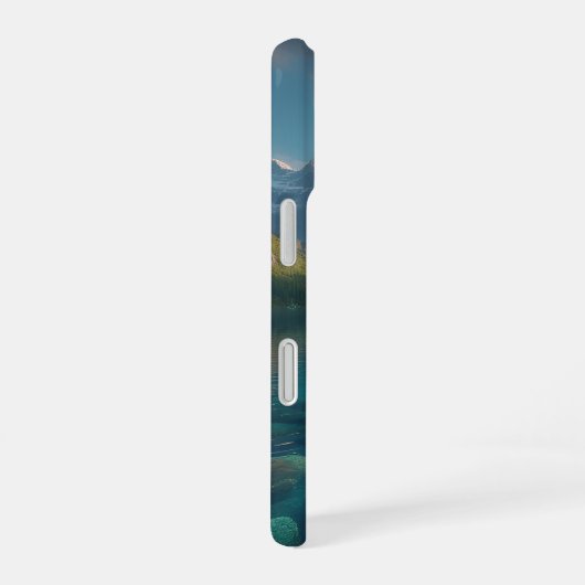 クリスタルレイクの静けさ iPhone 16ケース (右側面)
