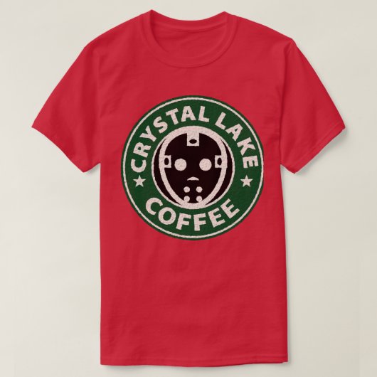 クリスタルレイクコーヒー Tシャツ (デザイン正面)