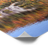 クリスタルレイク反射、バーモント ポスター (角)