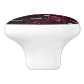 クリスタルレッドルビージュエリーセラミックノブ セラミックノブ (側面)