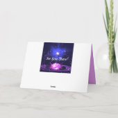 クリスタルロータスフラワースターズカスタマイズ招待状 カード (裏面)