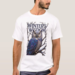 クリスタル化した森のフクロウTシャツ プレミアム Tシャツ