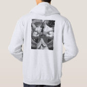 クリスタル威厳のあるイーグルTシャツデザイン パーカ (裏面)