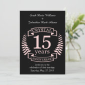 クリスタル婚約15周年 招待状 (スタンド正面)