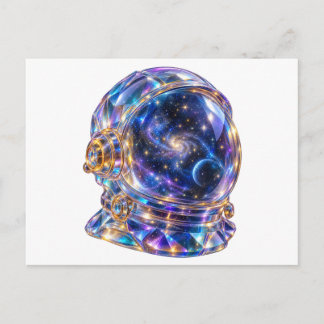 クリスタル宇宙ヘルメット ポストカード