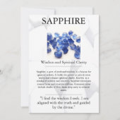 クリスタル意味カード – サファイア シーズンカード (正面)