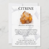 クリスタル意味カード – シトリン シーズンカード (正面)