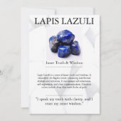 クリスタル意味カード – Lapis Lazuli シーズンカード (正面)