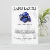 クリスタル意味カード – Lapis Lazuli シーズンカード (スタンド正面)