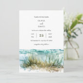 クリスタル澄んウォーターズシーガスラマリンビーチ結婚式 招待状 (スタンド正面)