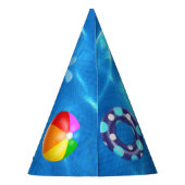 クリスタル澄んハッピーバースデープールパーティーハット パーティーハット (裏面)