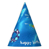 クリスタル澄んハッピーバースデープールパーティーハット パーティーハット (左)