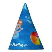 クリスタル澄んハッピーバースデープールパーティーハット パーティーハット (右)