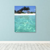 クリスタル澄んバハマ帆布 キャンバスプリント (インサイチュ (ウッドフロア))