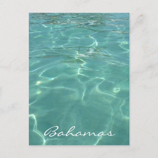 クリスタル澄んバハマ海 ポストカード (正面)