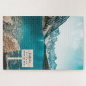 クリスタル澄んブルーマウンテンレイクメアパズル ジグソーパズル (横)