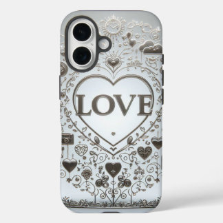 クリスタル澄んラブサイン iPhone 16ケース