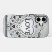 クリスタル澄んラブサイン iPhone 16ケース (裏面横)