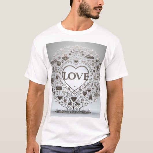 クリスタル澄んラブサイン Tシャツ (正面)