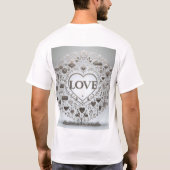 クリスタル澄んラブサイン Tシャツ (裏面)