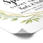 クリスタル結婚リーフのスパーカーがオフ結婚に ポスター (角)