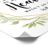 クリスタル結婚リーフ記念碑/追悼 ポスター (角)