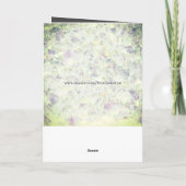 クリスタル記念日の妻の挨拶 カード (裏面)