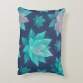 クリスタル開花 – 粉砕された花びら放射 アクセントクッション (裏面(縦))