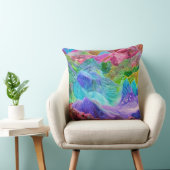 クリスタル鮮やかマウンテン抽象芸術 クッション (椅子)